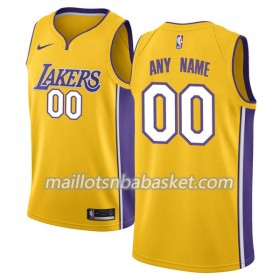 Maillot Homme Los Angeles Lakers Personnalisable Nike 2017-18 Gold Swingman